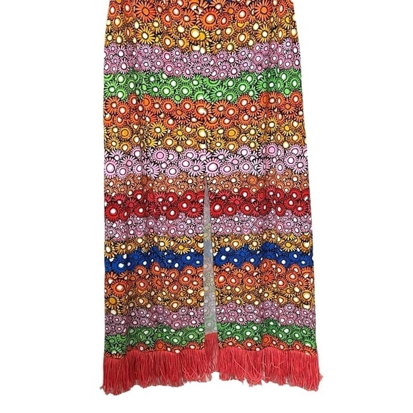 LA DoubleJ Crepe Jersey Stretch Midi Coverup Beach Dress in Pride Daisy size XS - Picture 9 of 16